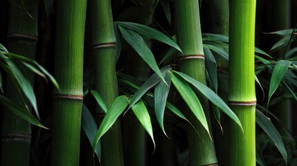 Fototapeta premium Lush bamboo grove (1)