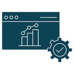 Performance Tracking Icon, Measuring Success The Power of Performance Tracking, Real-Time Insights Optimizing Outcomes with Performance Metrics, vector
