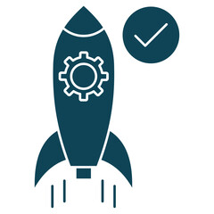 Launch Readliness icon, Ready for Takeoff Ensuring Seamless Launch Execution, From Planning to Launch Mastering Readiness for Success, vector