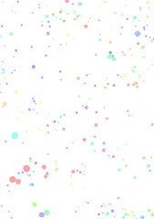 手描き素材　カラフルな小さな水玉が広く散布している　抽象背景イラスト