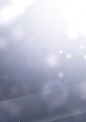 手描き素材　グレーで金属的な色調のレンズフレアとキラキラとした光　抽象背景イラスト