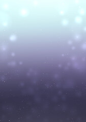 手描き素材　水色と紫のグラデーションとキラキラ粒子のエフェクト　抽象背景イラスト