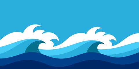 Fototapeta premium sea wave background