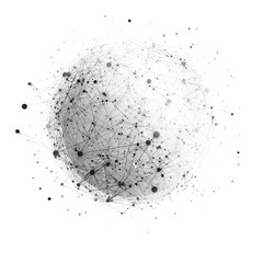 Global Network of Connectivity: An intricate digital artwork depicting a complex web of interconnected nodes and lines, symbolizing the seamless flow of information and global connectivity.