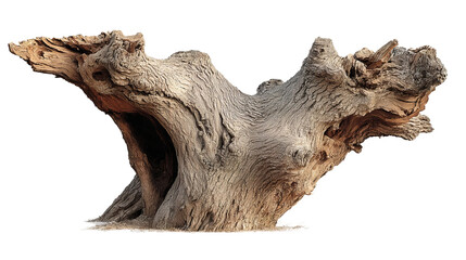 Ancient Timber: A weathered piece of ancient timber stands as a testament to the enduring power of nature, displaying intricate textures and patterns formed over centuries. 