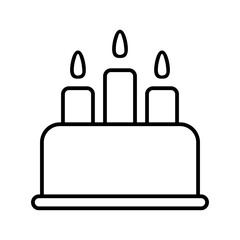 Fototapeta premium Cake icon vector. dessert illustration sign. sweet symbol. Birthday logo. Bakery web icon.