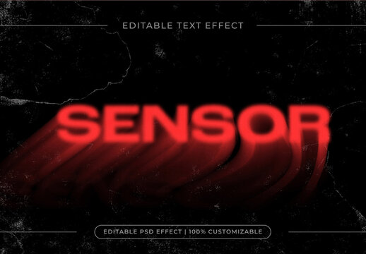 Heat Sensor Text Effect