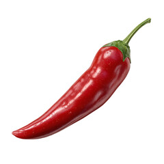 High-detail 3D render of a chili pepper isolated on transparent background .