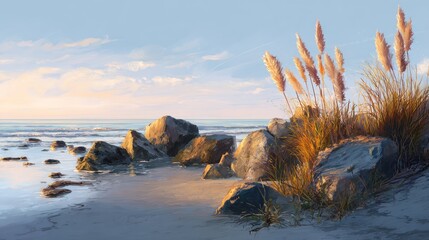 Coastal serenity at dawn