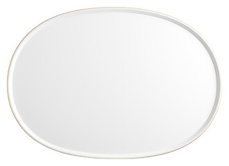 Obraz premium PNG Minimal modern oval white background simplicity rectangle.