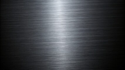 A dark metal texture with a brushed finish reflects light across its surface