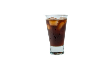 cold coffee with ice and cream
