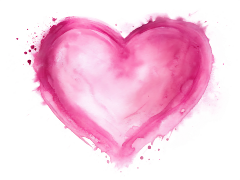   watercolor pink hand drawn paper texture isolated on white background PNG ,AI GENERATED - Powered by Adobe