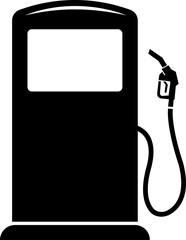 Fuel pump icon. Gas station, Petrol pump icon sign isolated on transparent background. Refuel symbol suitable for energy, industry, and vehicle graphic design. Vector illustration.