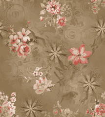 flower allover background design