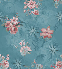 flower allover background design