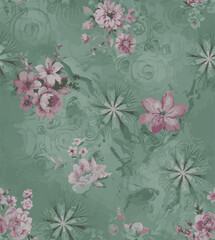 flower allover background design
