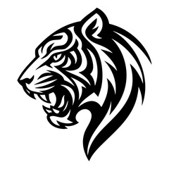 tiger head tattoo vector