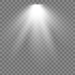 Spotlight Beam: A luminous ray of light descends gracefully, illuminating the space with a focus of radiant brightness and creating a sense of ethereal serenity.