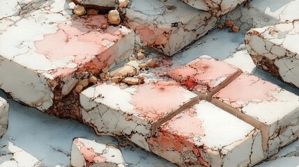  Brownies topped with frosting have a bite taken out