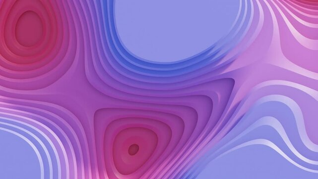 Colorful Organic Layers in Motion &ndash; Gradient Transition from Violet to Pink in Soft Waves