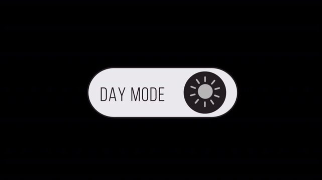On Off Toggle Switch Button &ndash; Light \& Dark Mode UI Animation
