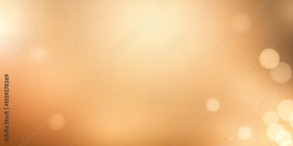 Poster blurred golden background with bokeh lights creating a soft and dreamy atmosphere effect