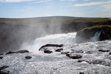 Top of Godafoss Waterfall