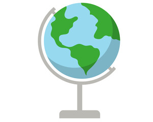 Earth Globe Icon for Education, Travel, and Global Concepts