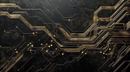 Abstract Circuit Board Texture