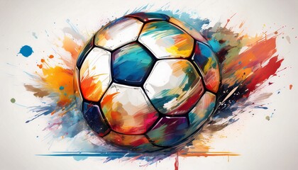 soccer ball isolated on white football and sports
