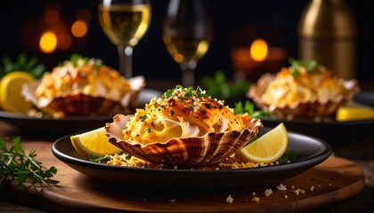 Conch (Caribbean) 
A spiral-shelled mollusk with chewy white meat. Used in ceviche, fritters, or spicy Caribbean stews.