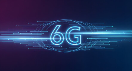 6G Network Technology - High-Speed Global Data Transmission Concept