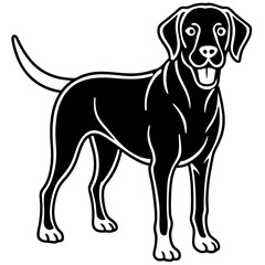 Chesapeake Bay Retriever Silhouette Vector