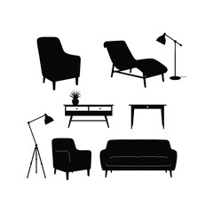 Fototapeta premium Elegant furniture and office chairs in an empty room with a conference table, ready for business meetings in a modern interior design style