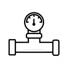 pressure plumbing icon set. vector illustration, pictogram isolated on white background. color editable