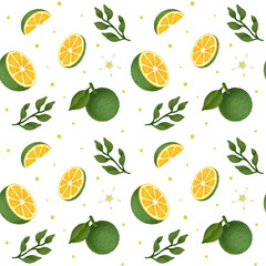 Jeju Green Tangerine Pattern