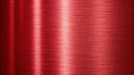A vibrant red metal sheet reflects light, creating a bold and textured background