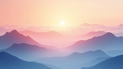 Fototapeta premium Background of Apricot to Bluebell Sky Gradient