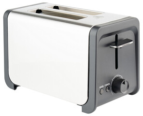 Toaster. Toaster for 2 slice bread, bagel, bun, toast. Toaster of brushed stainless steel,...