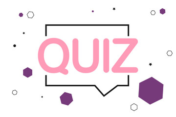 Quiz poster or game banner, vector 