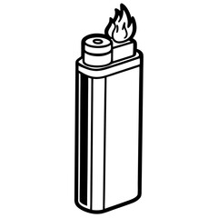 Minimal Lighter Icon Vector
