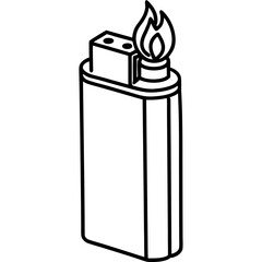 Minimal Lighter Icon Vector