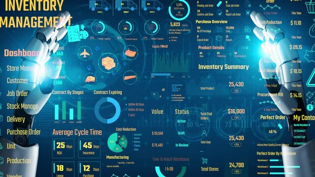 AI manages inventory dashboards through virtual assistant analytics, smart tracking systems, and artificial intelligence for warehouse and procurement efficiency. Thunk