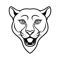 vector illustration of panther head