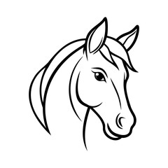 horse head vector illustration