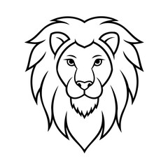 lion head vector