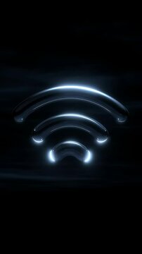 abstract background with glowing lights of conection