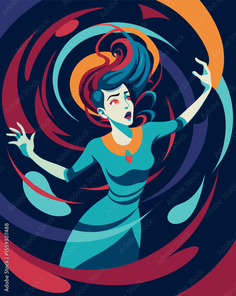 Poster she felt as if she was being pulled down into a deep dark vortex of conflicting emotions unable to e