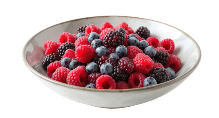 Mixed Berries in Bowl Fresh Summer Fruit